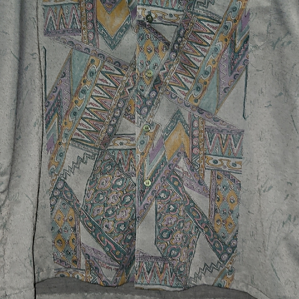 mark. Men's Geometric Patterned Button Down Shirt - Picture 5 of 9